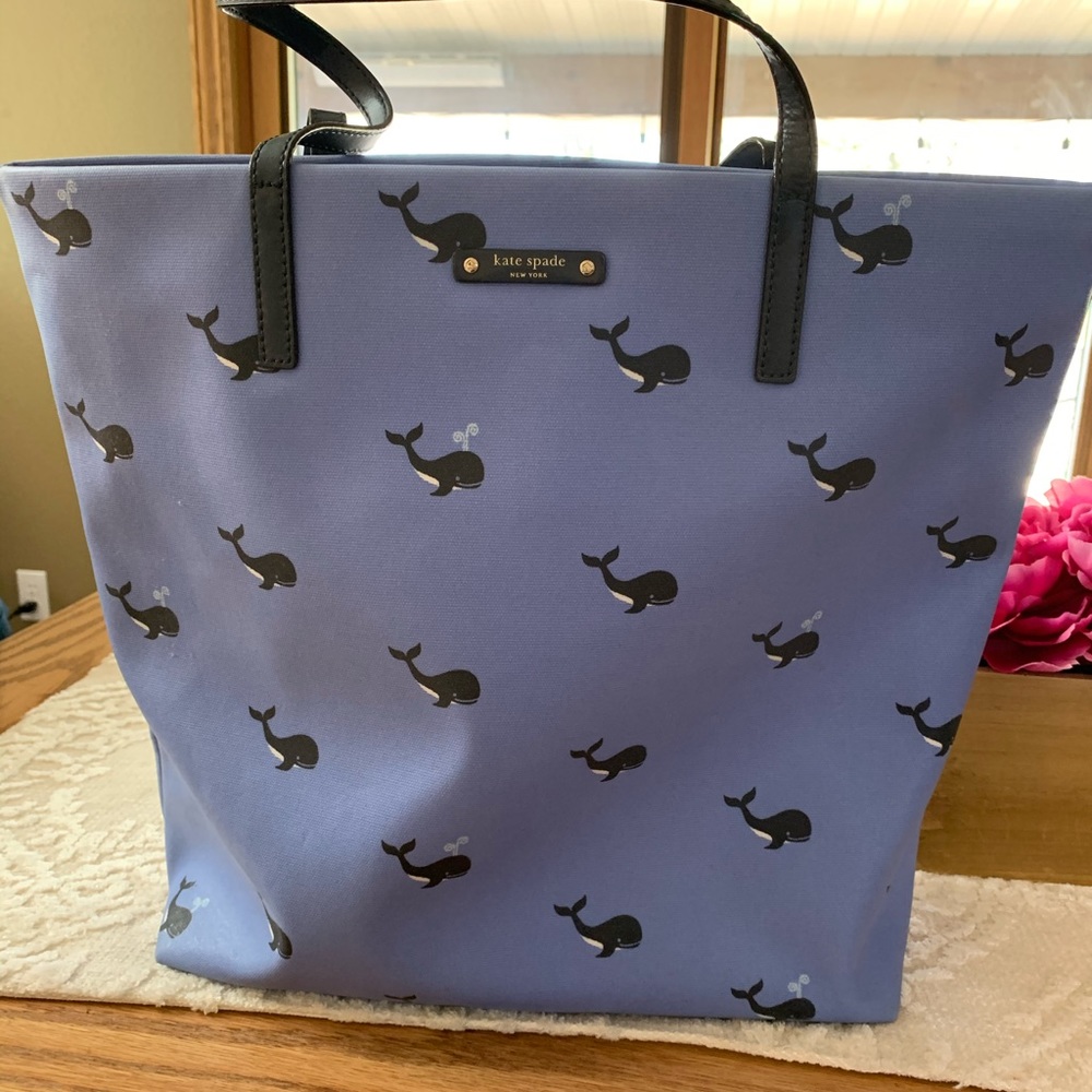 Kate Spade Tote Bag. Whale Print.